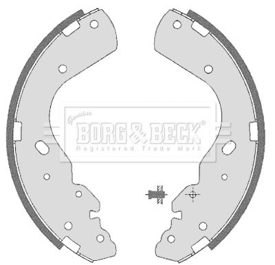 BORG & BECK Комплект тормозных колодок BBS6323